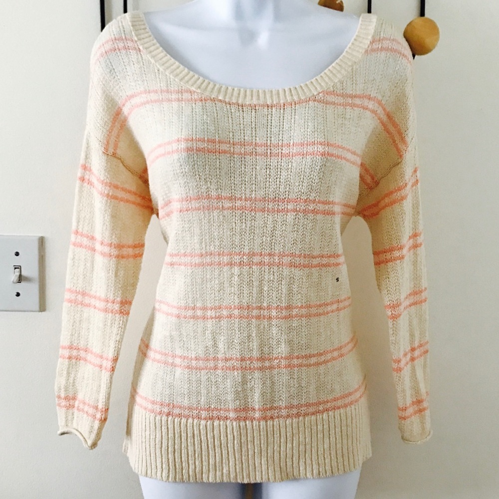 NEW Aerie high low cross back loose knit sweater